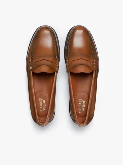 Best G.H.BASS Weejuns Heritage Larson Penny Loafers Bombay Leather Brown