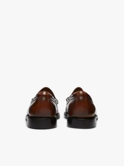 Outlet G.H.BASS Weejuns Larkin Tassel Loafers Leather Brown