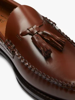 Outlet G.H.BASS Weejuns Larkin Tassel Loafers Leather Brown