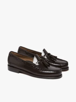 Hot G.H.BASS Weejuns Larkin Tassel Loafers leather with leather sole Chocolate