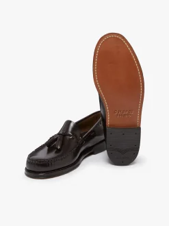 Hot G.H.BASS Weejuns Larkin Tassel Loafers leather with leather sole Chocolate