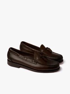 G.H.BASS Weejuns Larkin Tassel Loafers Leather Chocolate