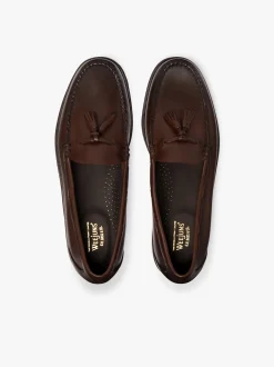 G.H.BASS Weejuns Larkin Tassel Loafers Leather Chocolate