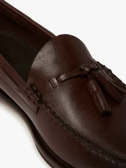 G.H.BASS Weejuns Larkin Tassel Loafers Leather Chocolate