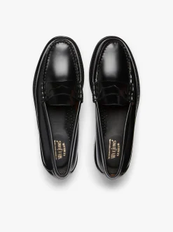 New G.H.BASS Weejuns Larson Penny Loafers Leather Black