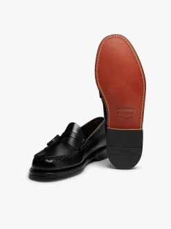 New G.H.BASS Weejuns Larson Penny Loafers Leather Black