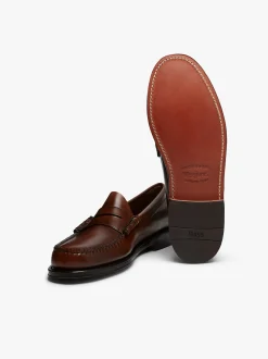 Hot G.H.BASS Weejuns Larson Penny Loafers Leather Brown