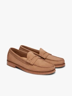 Outlet G.H.BASS Weejuns Larson Penny Loafers Earth Nubuck
