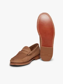 Outlet G.H.BASS Weejuns Larson Penny Loafers Earth Nubuck