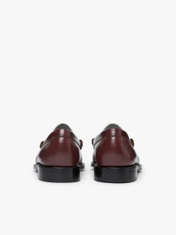 Outlet G.H.BASS Weejuns Larson Penny Loafers Leather Wine & White
