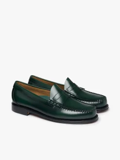 Clearance G.H.BASS Weejuns Larson Penny Loafers Dark Leather Green