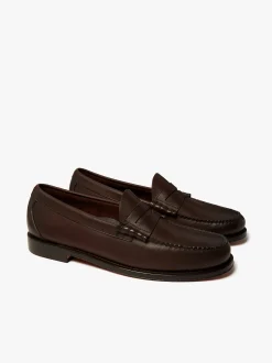 Clearance G.H.BASS Weejuns Larson Penny Loafers Soft Leather Chocolate