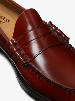 Online G.H.BASS Weejuns Larson Penny Loafers Leather Smoke Paprika