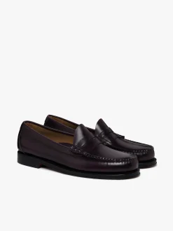 Outlet G.H.BASS Weejuns Larson Penny Loafers leather Plum