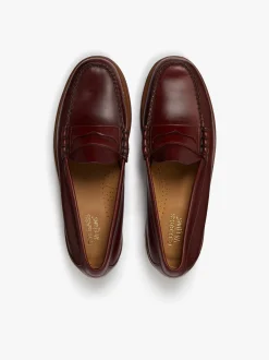 Clearance G.H.BASS Weejuns Larson Penny Loafers pull up leather Wine