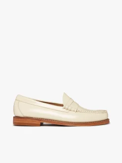 Sale G.H.BASS Weejuns Larson Penny Loafers leather Off White