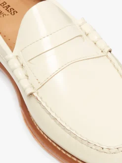 Sale G.H.BASS Weejuns Larson Penny Loafers leather Off White