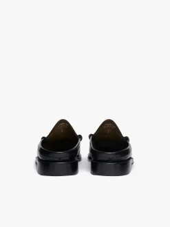 New G.H.BASS Weejuns Larson Penny Slides Leather Black