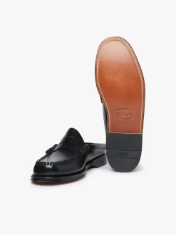New G.H.BASS Weejuns Larson Penny Slides Leather Black