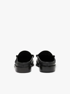 Outlet G.H.BASS Weejuns Larson Penny Slides leather with leather sole Black