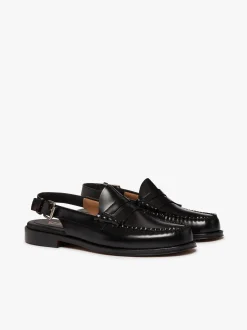 Online G.H.BASS Weejuns Larson Penny Slingback Loafers Black