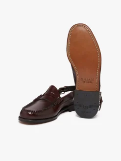 Hot G.H.BASS Weejuns Larson Penny Slingback Loafers Wine