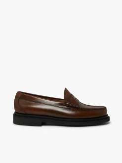 G.H.BASS Weejuns Larson Step Penny Loafers Mid brown leather