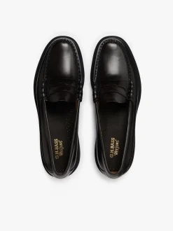 Discount G.H.BASS Weejuns Larson Step Penny Loafers Chocolate leather