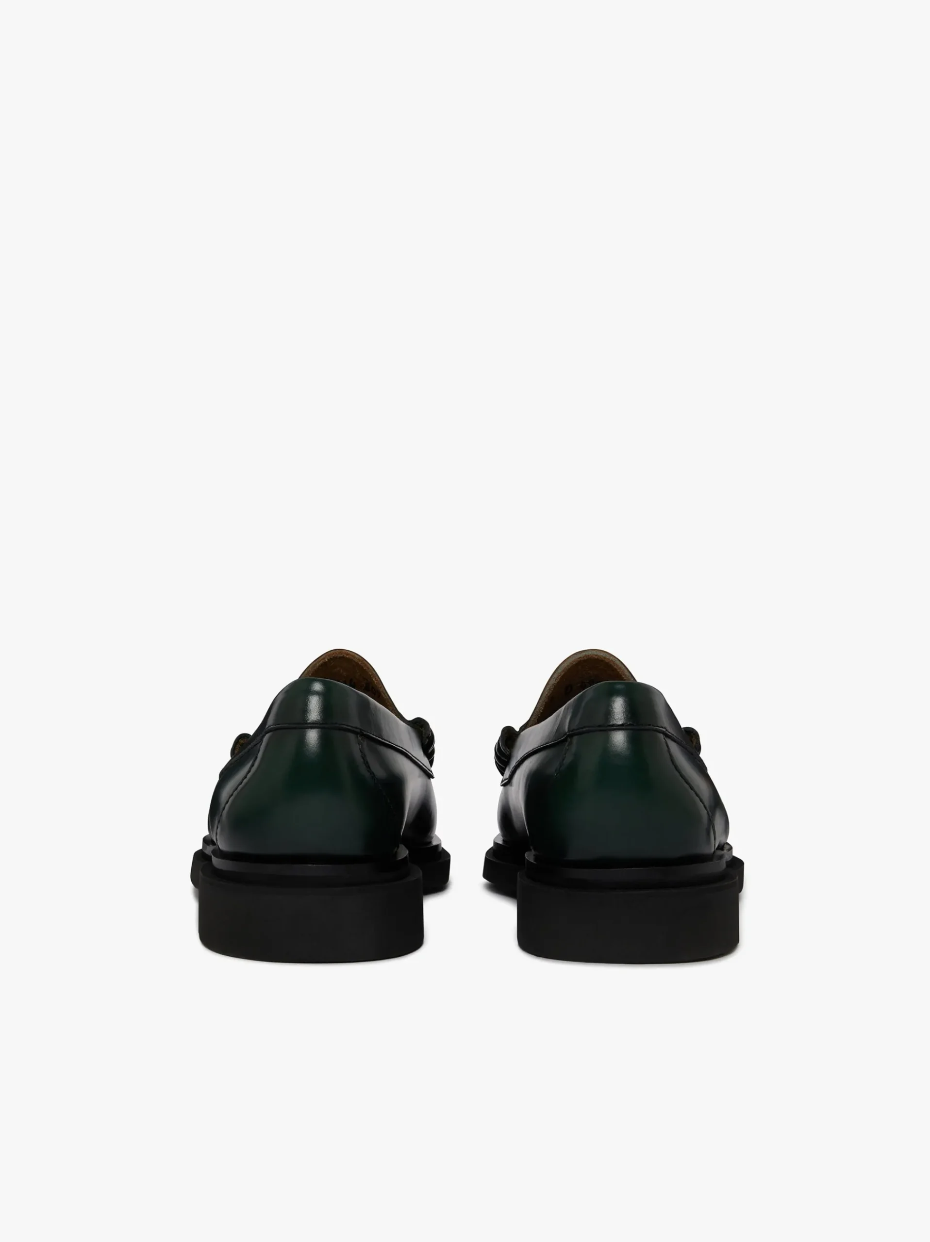 New G.H.BASS Weejuns Larson Step Penny Loafers Dark green leather