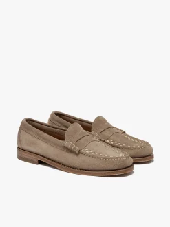 Sale G.H.BASS Weejuns Larson Weave Loafers Suede Earth
