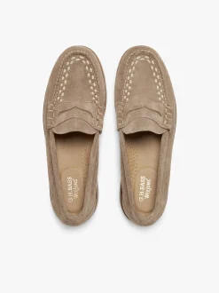Sale G.H.BASS Weejuns Larson Weave Loafers Suede Earth