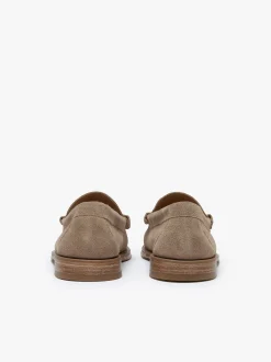 Sale G.H.BASS Weejuns Larson Weave Loafers Suede Earth
