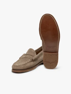 Sale G.H.BASS Weejuns Larson Weave Loafers Suede Earth