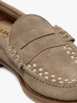 Sale G.H.BASS Weejuns Larson Weave Loafers Suede Earth