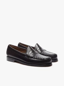 Sale G.H.BASS Weejuns Larson Weave Loafers leather Chocolate