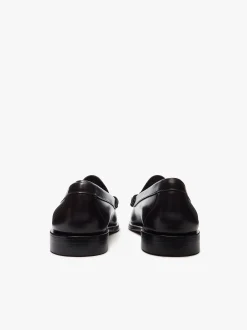 Sale G.H.BASS Weejuns Larson Weave Loafers leather Chocolate