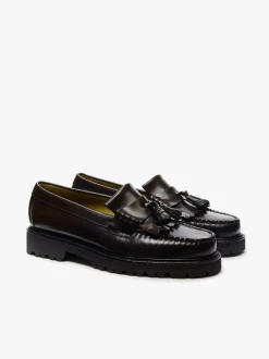 G.H.BASS Weejuns Layton II Kiltie Lug Loafers leather Chocolate