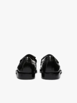 New G.H.BASS Weejuns Layton Kiltie Loafers Leather Black