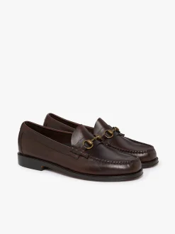 Online G.H.BASS Weejuns Lincoln Penny Loafers pull up leather Chocolate