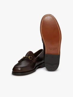 Online G.H.BASS Weejuns Lincoln Penny Loafers pull up leather Chocolate