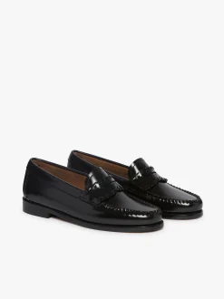 Outlet G.H.BASS Weejuns Lola Whipstitch Loafers Leather Black