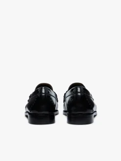 Outlet G.H.BASS Weejuns Lola Whipstitch Loafers Leather Black