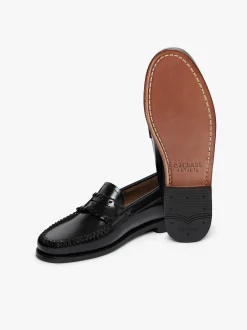 Outlet G.H.BASS Weejuns Lola Whipstitch Loafers Leather Black