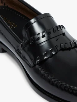 Outlet G.H.BASS Weejuns Lola Whipstitch Loafers Leather Black