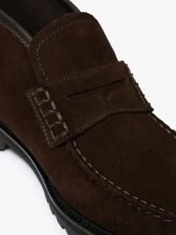 Hot G.H.BASS Weejuns Lug Boots Chocolate Suede