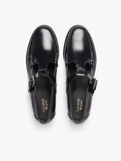 Hot G.H.BASS Weejuns Mary Janes Leather Black