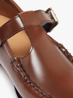 Discount G.H.BASS Weejuns Mary Janes Leather Cognac