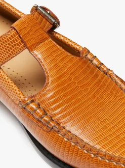 Outlet G.H.BASS Weejuns Mary Janes Leather Whiskey