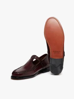 Online G.H.BASS Weejuns Mary Janes Leather Wine