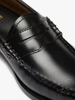 Outlet G.H.BASS Weejuns Penny Loafers Leather Black